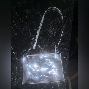 Luminous Silver Shoulder Bag